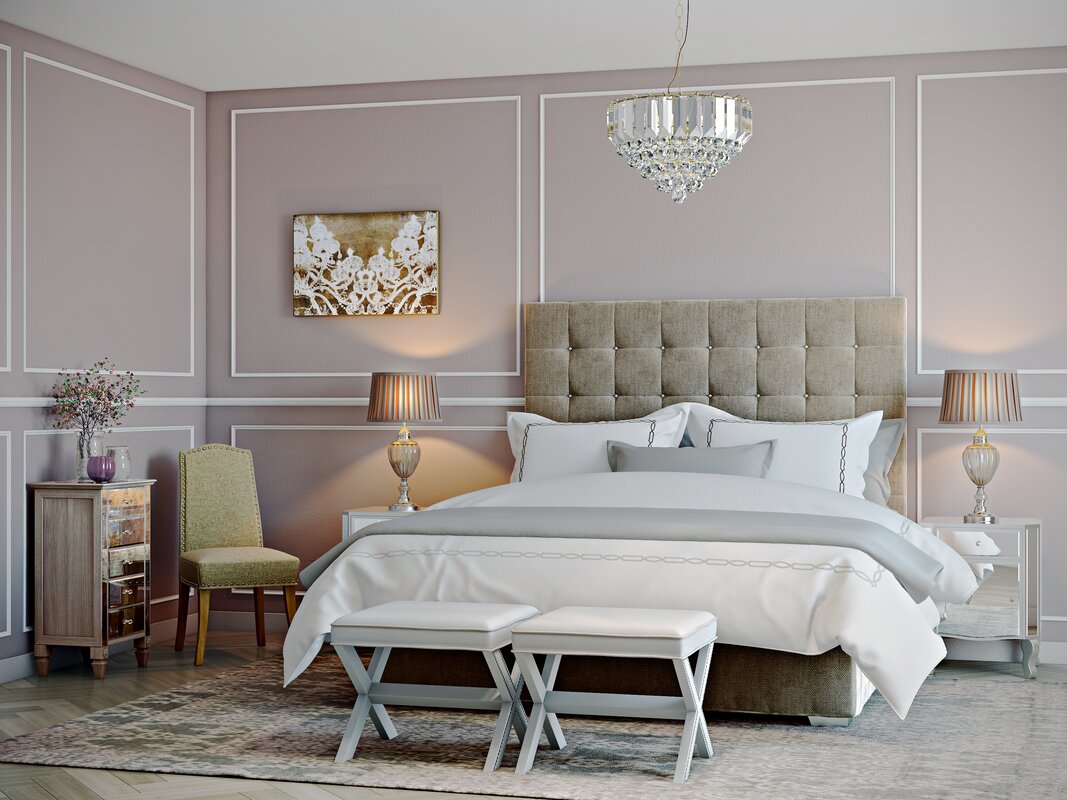 Glam Bedroom Design Photo By Wayfair Home